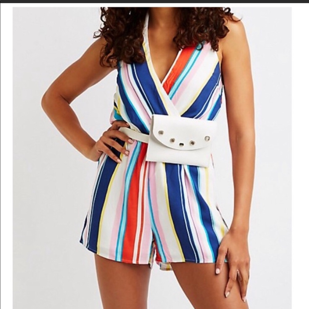 NWT halter romper/ bag on first pix not included